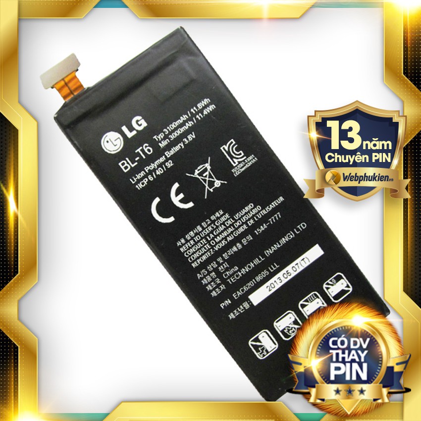 Pin zin cho LG Optimus GK F220 (BL-T6) - 3100mAh