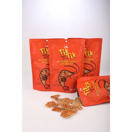 Bánh tráng nướng sốt tôm cay CôBa loại 45g  đồ ăn vặt, mồi nhậu ngon, giá rẻ cho dân văn phòng, học sinh