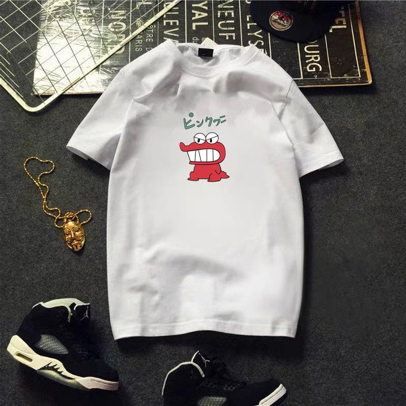 Áo Thun Cotton Trơn Tay Ngắn In Hình Khủng Long Nhỏ Phong Cách Nhật Bản Thời Trang Mùa Hè Mới Cho Nam Size M-8XL