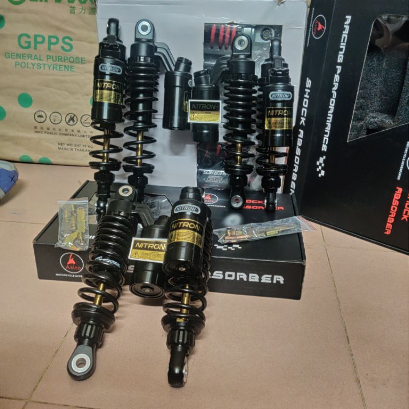 Phuộc sau bình dầu full Black ty vàng gắng dream wave sirius jupiter Taurus cup 67 elegant