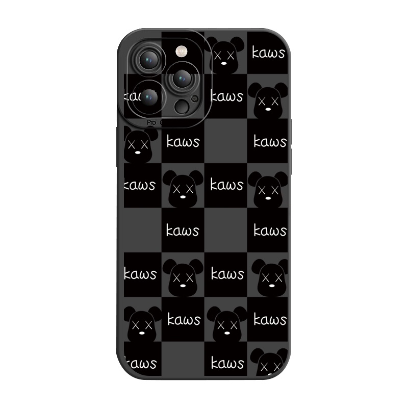 Ốp Điện Thoại Viền Vuông In Hình Kaws Cho OPPO A16 A15 A16E A16k A95 Reno6 Z 5G A94 A54 A74 4G A53 A76 A96 4G A12 A5S A7