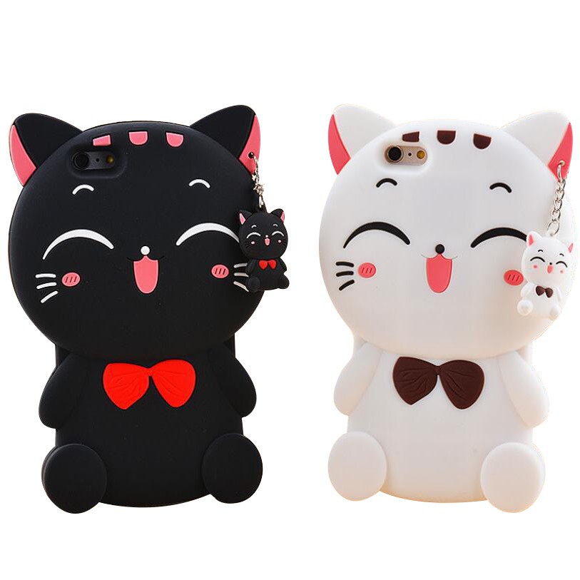 ComeBuy Apple iPhone 5 SE 5S 6S 6 6plus 6splus 7 8 Plus 7plus X XS Max XR Cartoon Cat Phone Cases Soft Silicone Covers