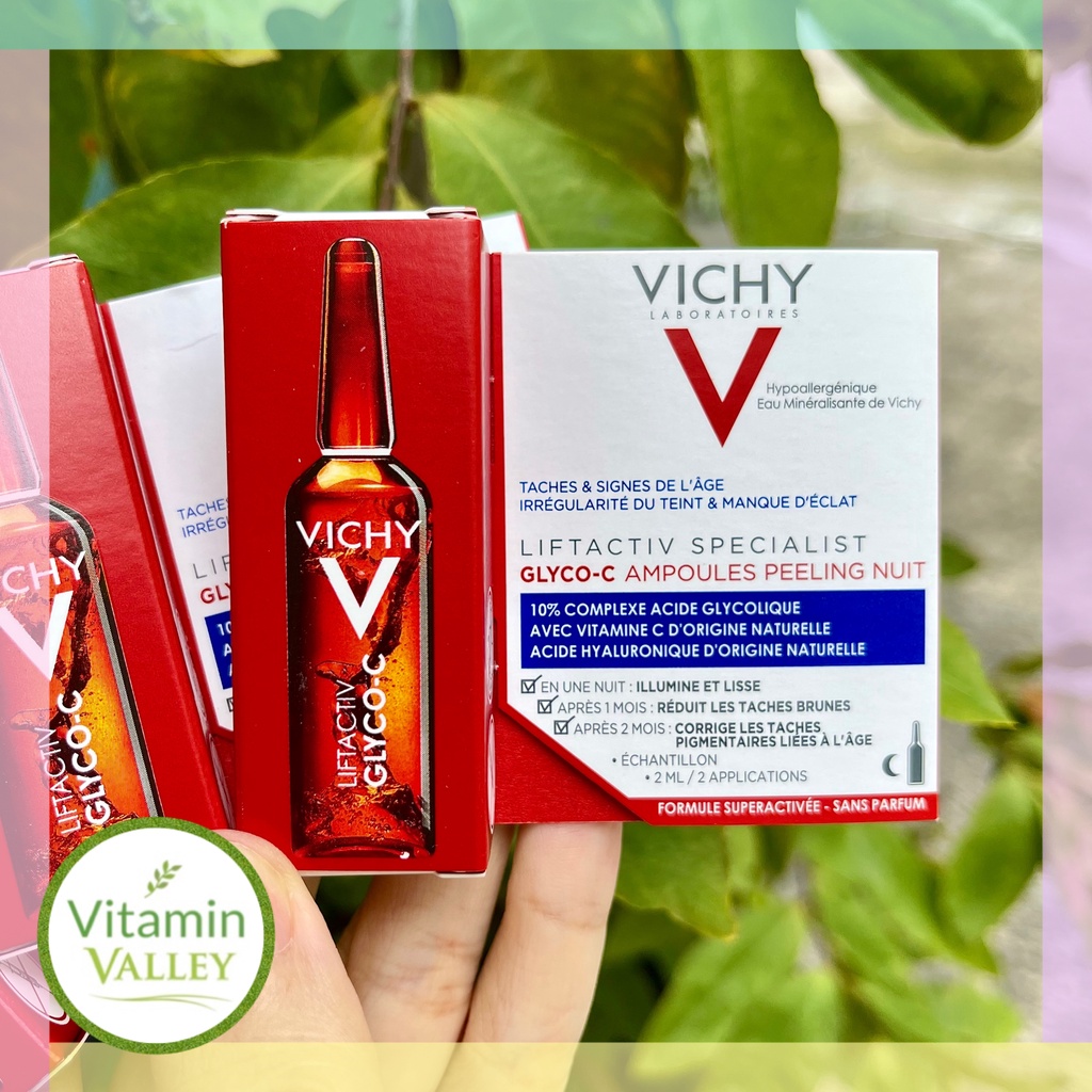 Dưỡng Chất Cô Đặc Vichy Glyco-C Ampoule Giảm Thâm Nám Sáng Da Ban Đêm