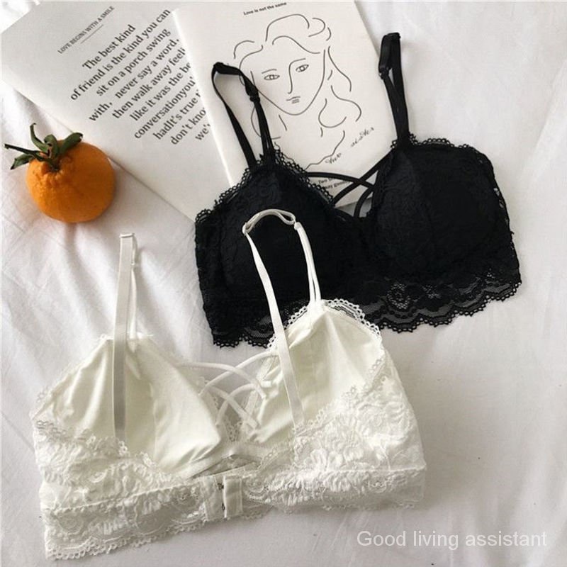 Korean Style Frameless Lace Bra for Women | BigBuy360 - bigbuy360.vn