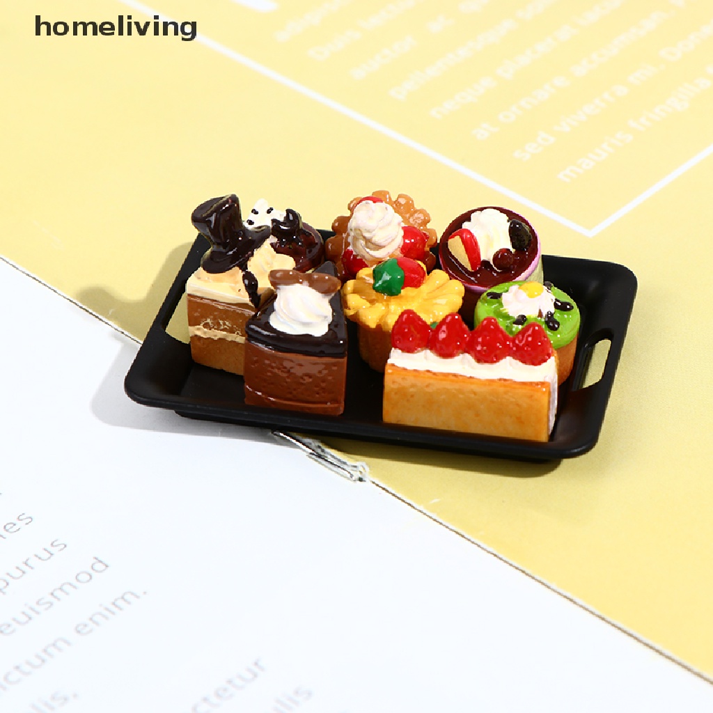 Bộ 8 Bánh Ngọt Mini Tỉ Lệ 1 / 12 Cho Nhà Búp Bê