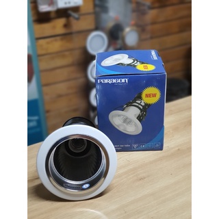 Vỏ đèn âm trần downlight sơn trắng phi 125mm, đui xoáy thông dụng E27 Paragon