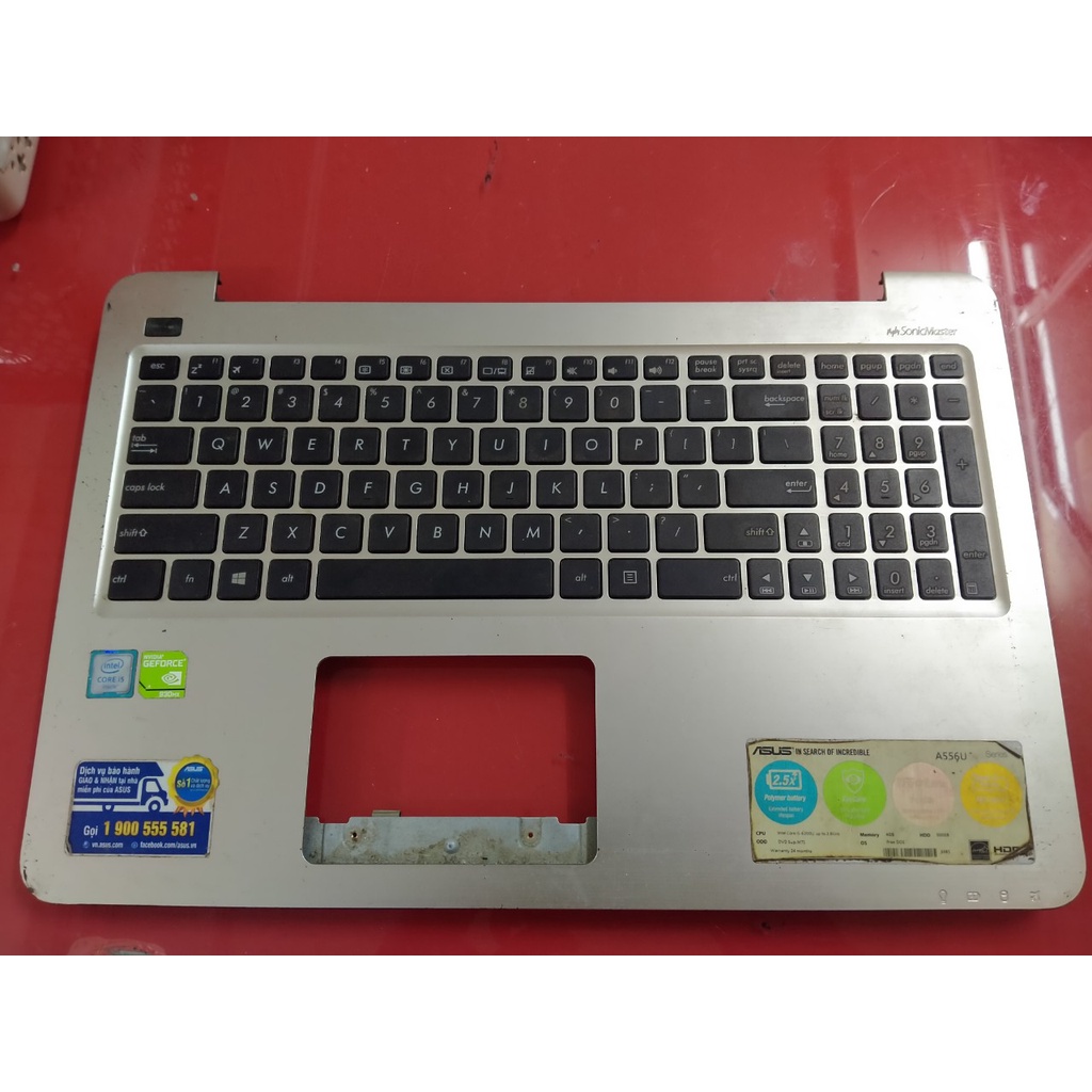 Vỏ Mặt C Bóc Máy Laptop Asus a556U kèm Bàn Phím chưa test BÓC MÁY