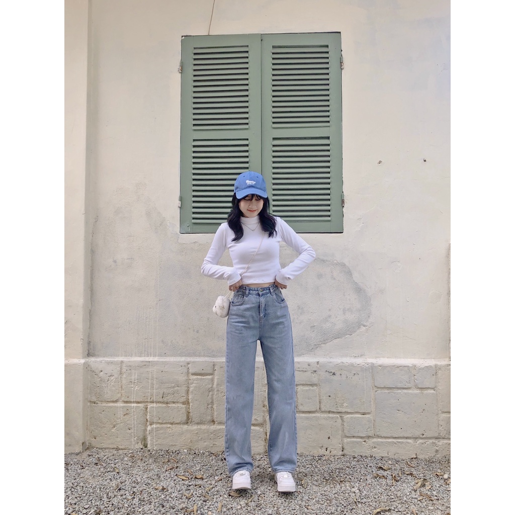 áo thun gân trơn cổ 3 phân TKP115 LOLLIE STUDIO