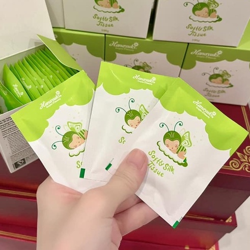 Khăn Giấy Ướt Dung Dịch Vệ Sinh Soft&Silk Tissue Hanayuki.