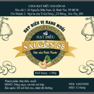 Điều rang muối chuẩn vỡ đôi _500g