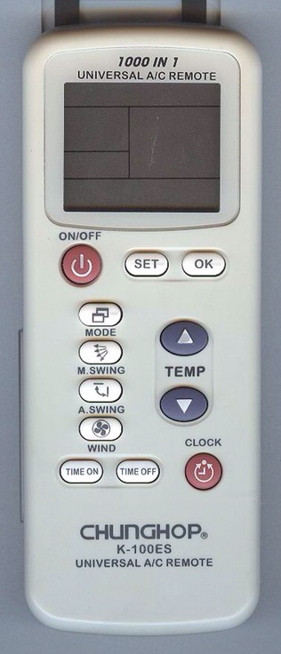 Điều khiển đa năng dùng cho tất cả các hãng điều hoà