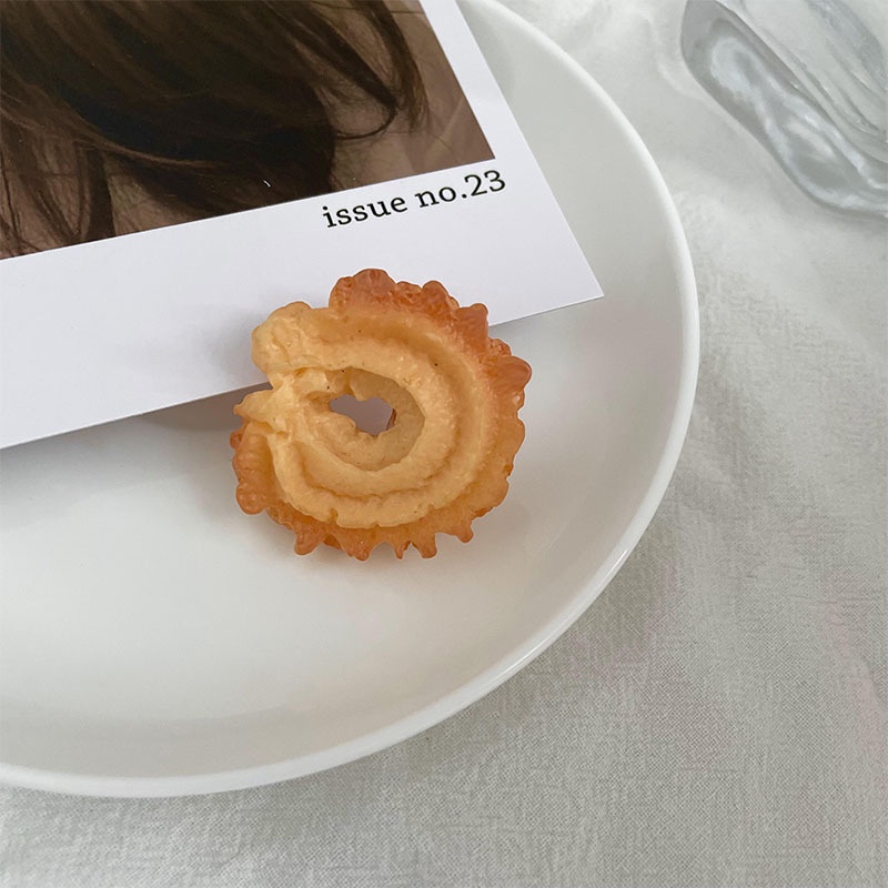 Kẹp Tóc Hình Bánh Quy / Socola / Bánh Quy Mềm Mại Đáng Yêu Cho Bé Gái