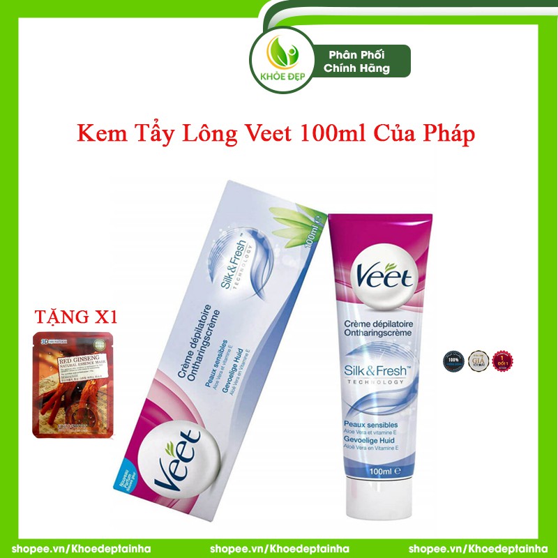 [ CHÍNH HÃNG ] Kem Tẩy Lông Veet 100ml Của Pháp