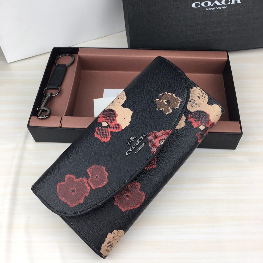 COACH Ví Dài Khóa Kéo Thời Trang Dành Cho Nữ F54022