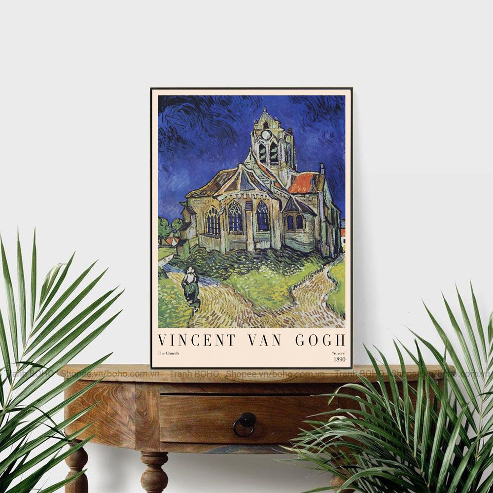 04 mẫu tranh Van Gogh treo tường kích thước 50*70cm, tặng kèm đinh 3 chân treo tranh, bảo hành 12 tháng