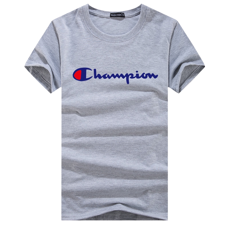 Áo Thun Ngắn Tay In Chữ Champion Cho Cặp Đôi Size S-5Xl