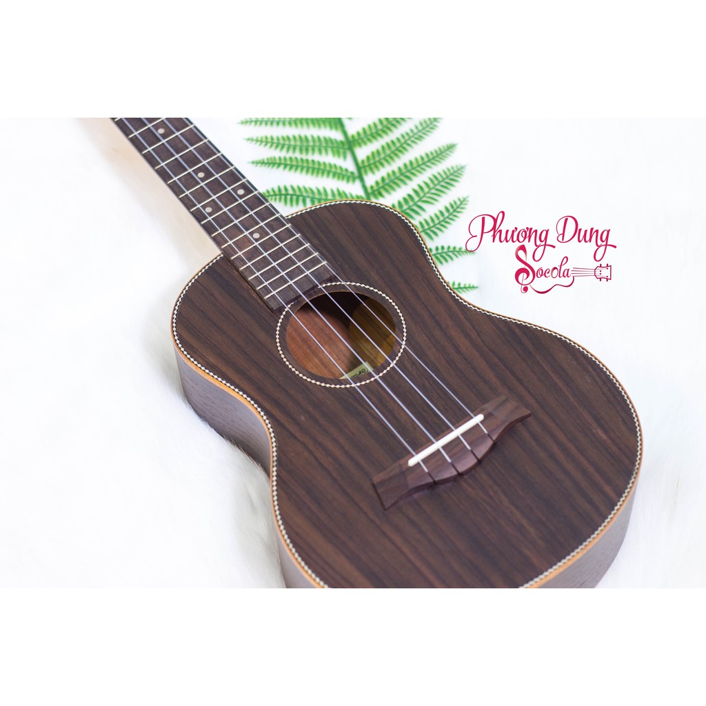 Đàn Ukulele Gỗ Cẩm Ấn chính hãng Music - size Tenor