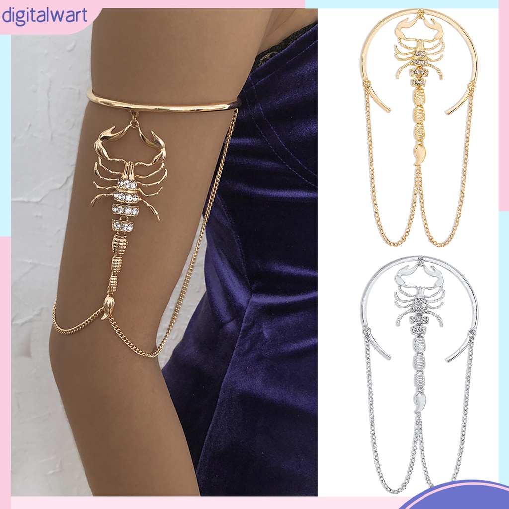 Vòng Đeo Cánh Tay Dạng Trên Hình Bọ Cạp Gothic Lâu Trôi Sáng Lấp Lánh Dành Cho Câu Lạc Bộ Câu Lạc