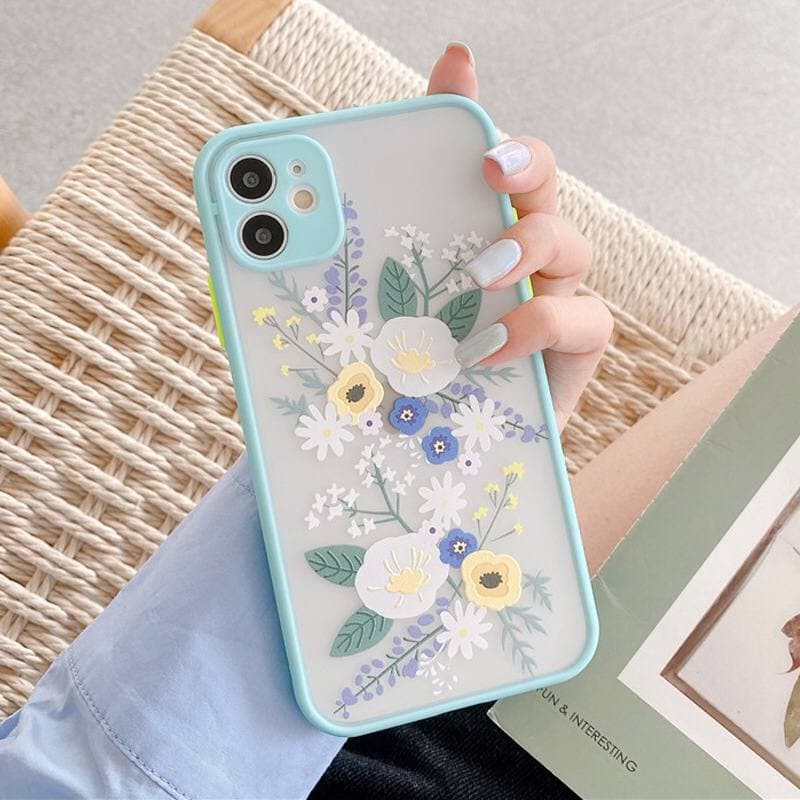 Ốp lưng Iphone Nhám Hoa Mới 11,11 Pro,11 Pro Max,6,6s,6 plus,6s plus,7,8,7 plus,8 plus,X,XS,XR,XS Max