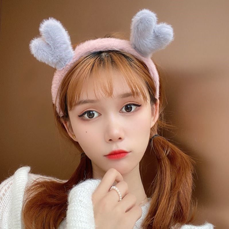 Băng đô lông nhung phong cách Hàn Quốc đơn giản dễ thương cho nữ