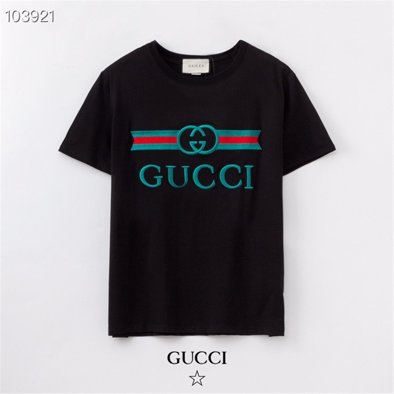 GUCCI Fashion casual round neck cotton couple short-sleeved T-shirt 2059#