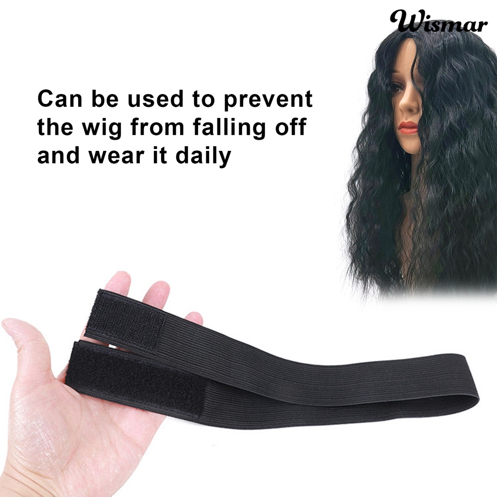 Dây thun đen 2.5/ 3/ 3.5/ 4Cm điều chỉnh giữ viền mép tóc giả kiểu băng dán