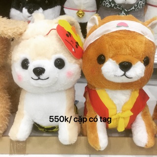 Cặp chó shiba Amuse chính hãng big 35cm