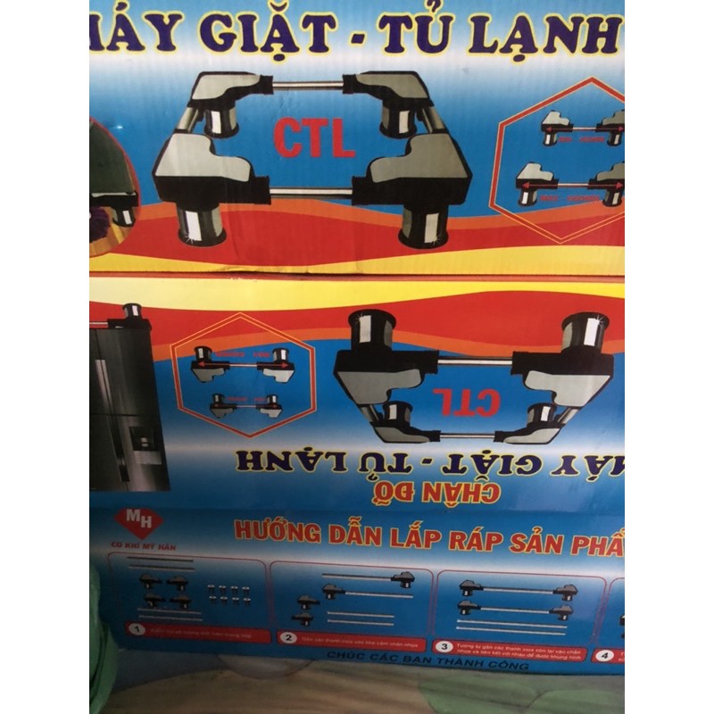 chân máy giặc và tủ lạnh lắp ráp