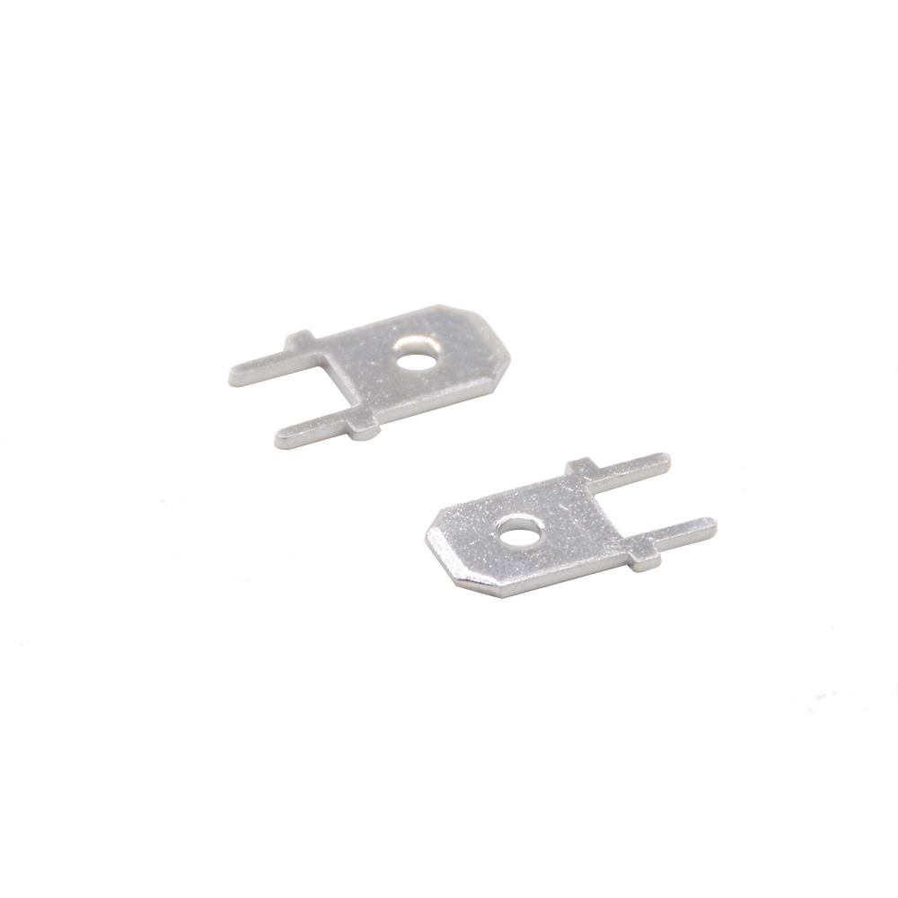 100 Đầu cắm đực 2 chân cắm 6.3 dày 0.8mm dùng cho tấm hàn PCB 250