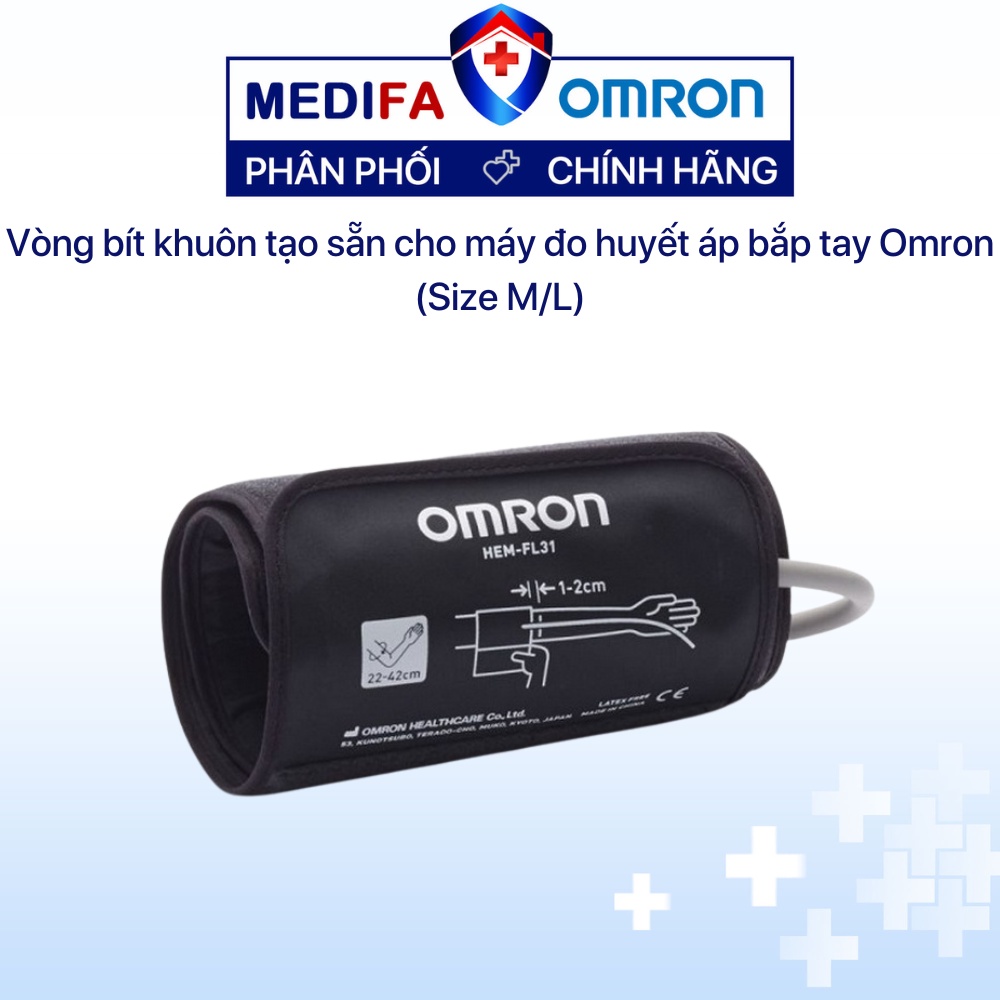 Vòng bít khuôn tạo sẵn cho máy đo huyết áp bắp tay Omron (Size M/L)