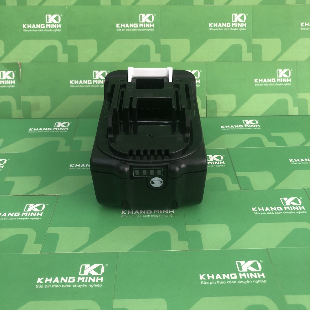 Led báo pin Makita vỏ Zin và Adaptor 4S 14.4V và 5S 18V 21V, 4 led ngang