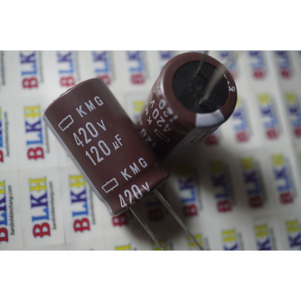 2 Tụ hóa Nhật Bản 420V 120uF 18*31 chính hãng