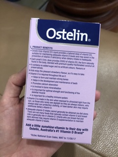 Ostelin D3 20ml của Úc