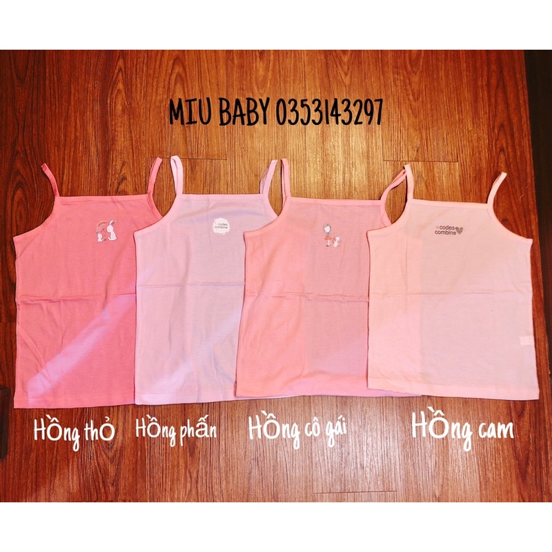 Áo 2 dây xuất nhật chất cotton cho bé và mẹ cực đẹp