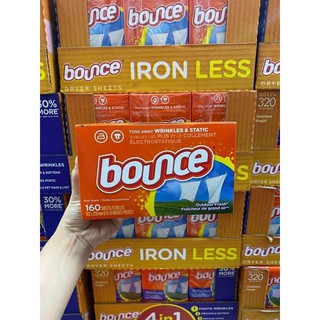 Giấy thơm BOUNCE Toss away Wrinkles & Static 160 tờ