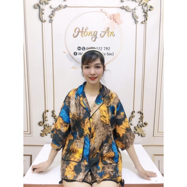 (Nhiều Mẫu Mới)Đồ Bộ PizamaBộ lụa Mặc Nhà Cánh Dơi Quần Sooc Lụa cao cấp Mát Mịn Đẹp Sang Chảnh [ẢNH THẬT +VIDEO]