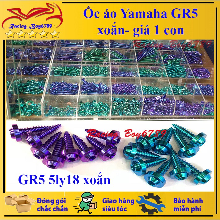 Giá 1 con_Ốc Áo Yamaha Gr5 xoắn 5ly18
