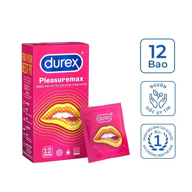 Bao cao su Durex Kingtex, Performa, Invisible, Pleasuremax, Fetherlite ,Fetherlite Ultima 12 bcs