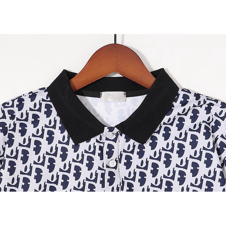 Áo Thun Polo Tay Ngắn Vải Cotton In Họa Tiết Thời Trang Cho Nam Và Nữ