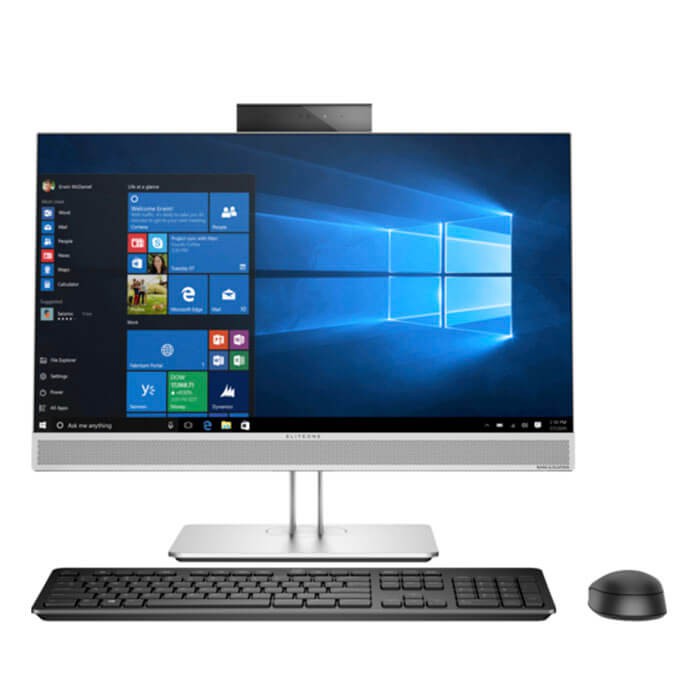 Máy tính để bàn HP EliteOne 800 G4 AiO Non Touch_4ZX64PA - Bàn phím chuột không dây. - Hàng chính hãng