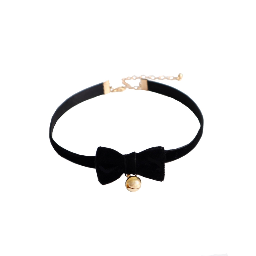 Choker 2022 nhung kiểu nơ xinh A-CK166-167