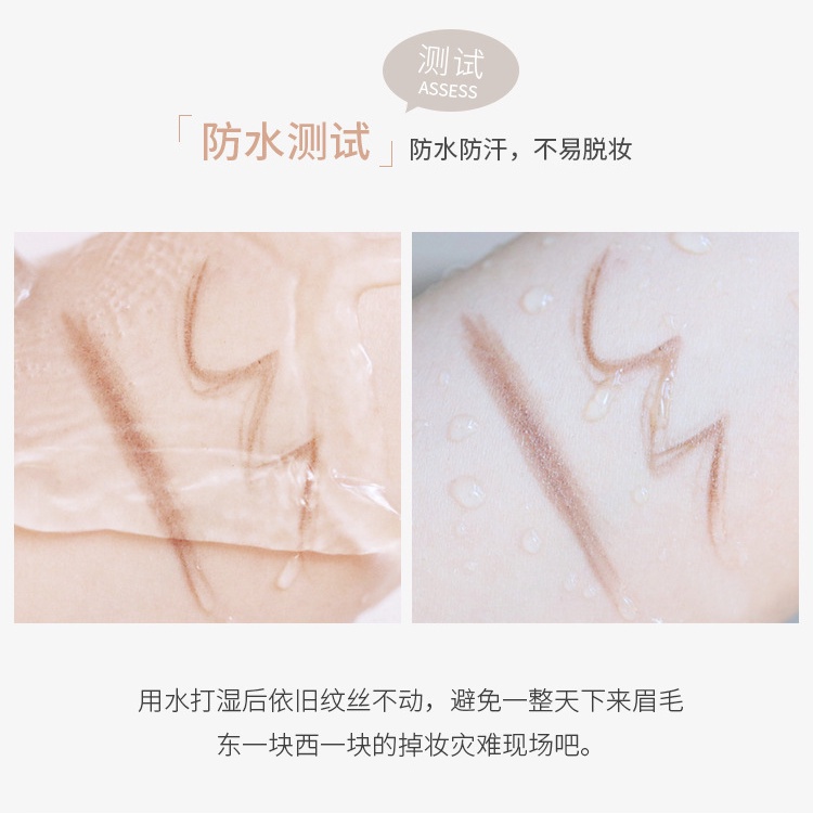 Bút Chì Kẻ Lông Mày Hai Đầu Kèm Đũa Vàng Nhỏ