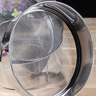 Rây bột inox tròn 14cm không tay cầm