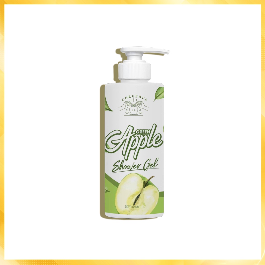 Sữa Tắm Dạng Gel Ủ Trắng Da Body Chiết Xuất Từ Táo Xanh Dung Tích 650ML