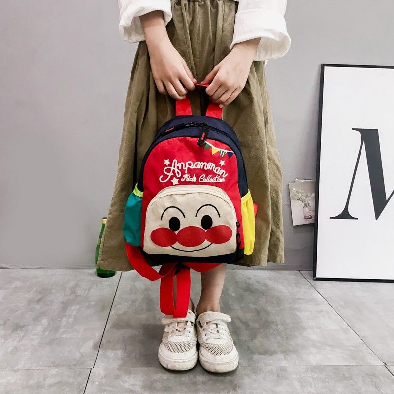 Ba Lô Đi Học Họa Tiết Hoạt Hình Anpanman Xinh Xắn Dành Cho Bé