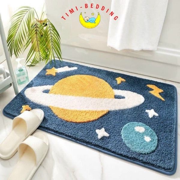 Thảm lau chân lông cừu 5D , Thảm chùi chân mẫu mới - chống trượt, thấm nước - Timibedding