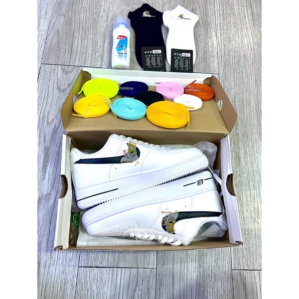 GIÀY AF1 SWOOSH BLACK CỖ THẤP CAO CẤP TẶNG KÈM BỘ QUÀ TẶNG GIÁ TRỊ