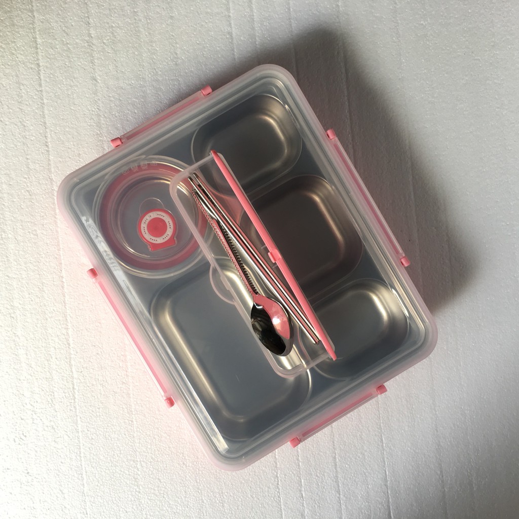 Hộp Cơm Văn Phòng 5 Ngăn Inox 304 Cao Cấp
