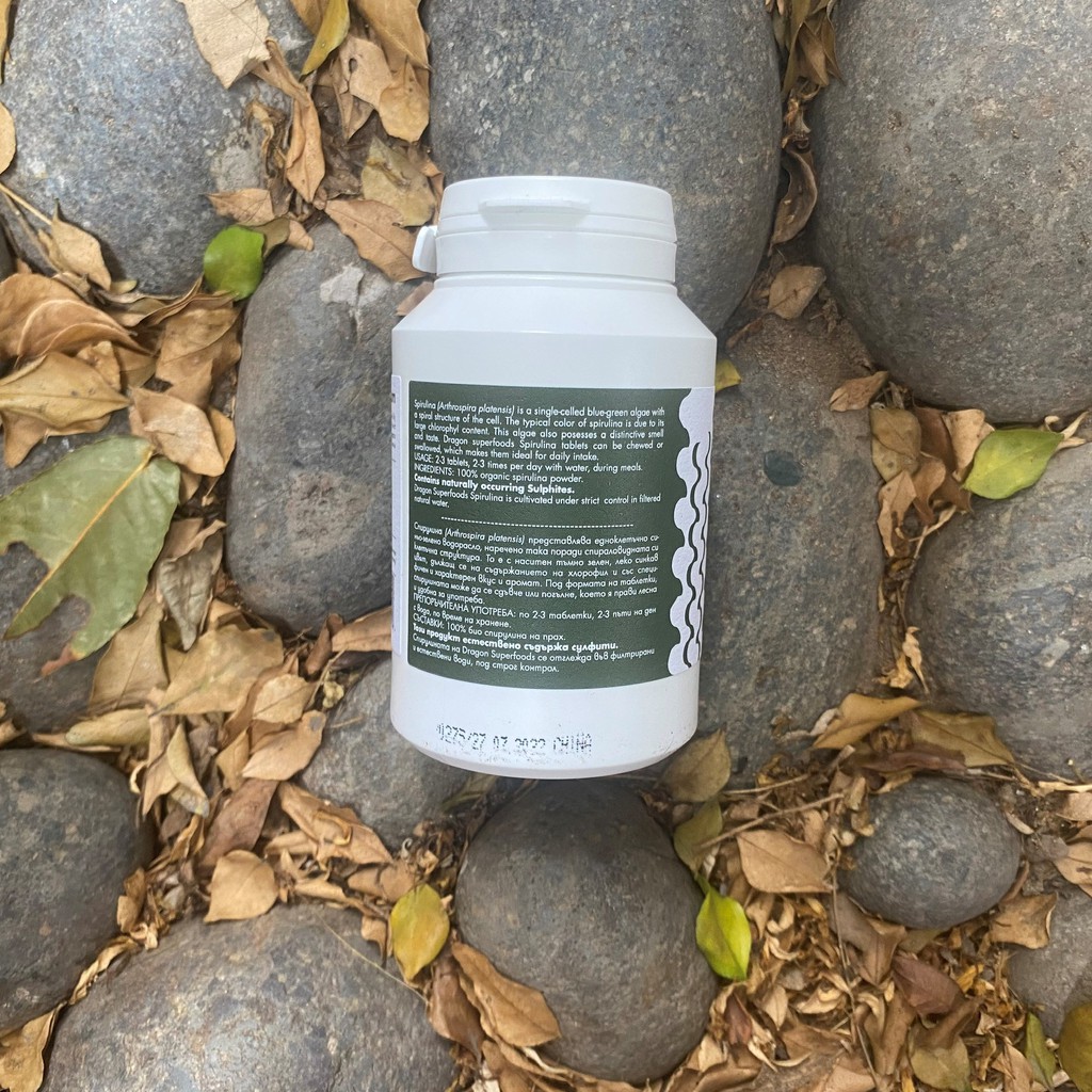 Spirulina viên 80g (200 tabs x 400mg) Dragon Superfoods