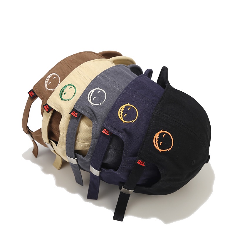 Mũ lưỡi trai chống nắng mềm mại thêu họa tiết thời trang mùa hè cho nam và nữ